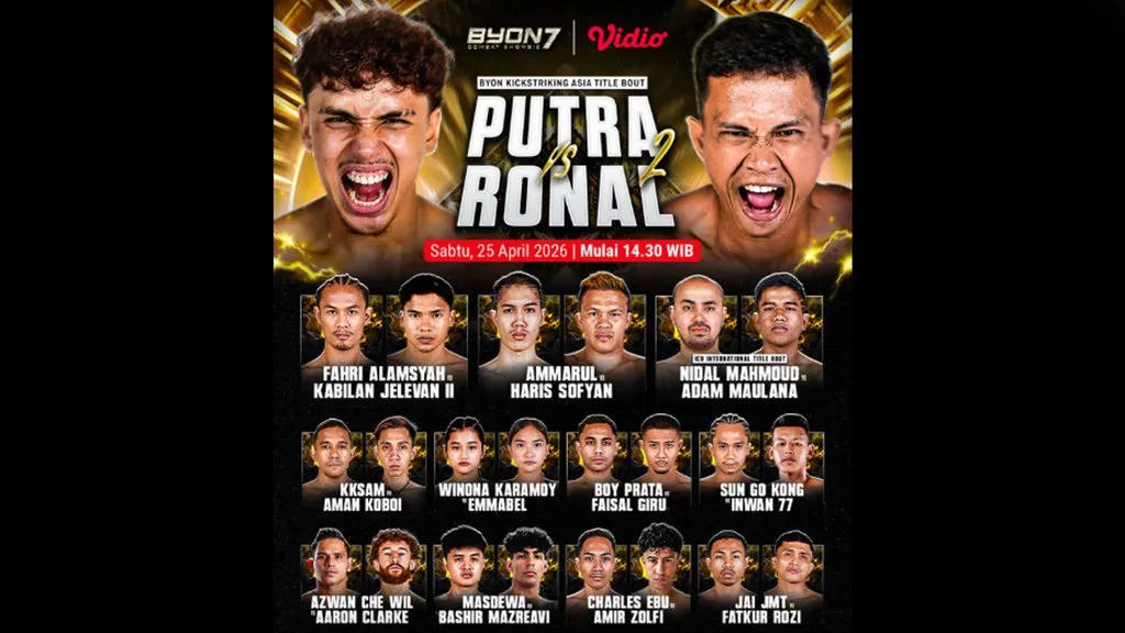 Hasil Byon Combat 7: Indonesia Vs Malaysia Pertarungan Sengit