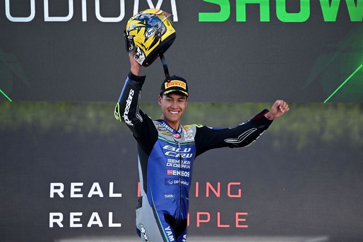 Aldi Satya Rebut Podium Ketiga di WorldSSP Misano 2026