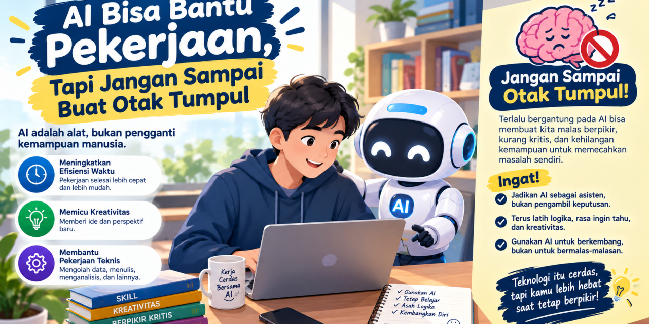 AI Bisa Bantu Pekerjaan, Tapi Jangan Sampai Buat Otak Tumpul