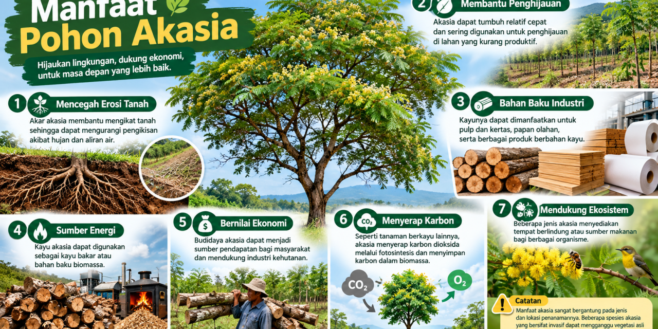 Pohon Akasia Dengan Keindahan Dan Ciri Ciri Keunikannya